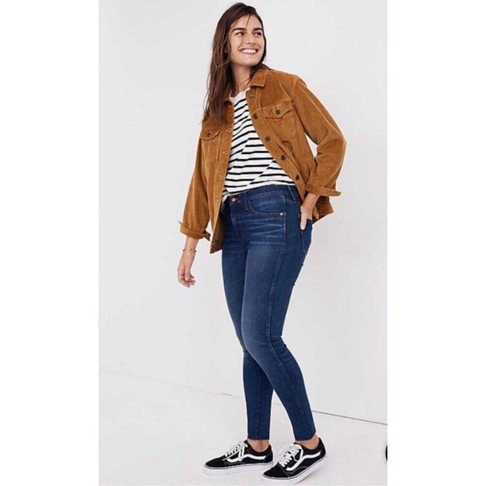 Madewell 9" High Rise Skinny Jeans in Paloma Wash: Raw-Hem Edition‎ Size 27